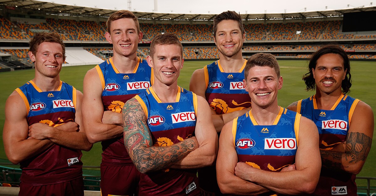 WEBLEADERSSeasonPreview.jpg The Lions 2018 Leadership group (L-R) Ryan Lester, Harris Andrews (deputy vice-captain), Dayne Beams (captain), Stefan Martin, Dayne Zorko (vice-captain) and Allen Christensen. - Brisbane Lions,Luke Hodge,Dayne Zorko,Eric Hipwood